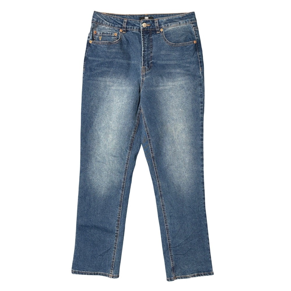 Frye Womens High Rise Straight Leg Jeans Medium Wash‎ Size 6/28